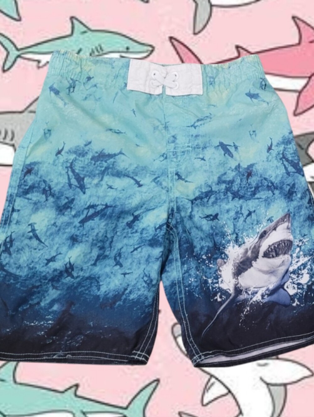 Old Navy Boy's Graphic Shark Theme Board Sharks